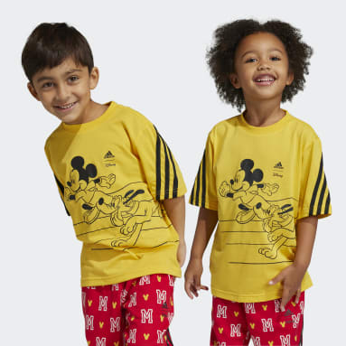 Kids Sportswear Gold Disney Mickey Mouse T-Shirt