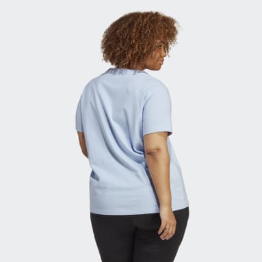 T-shirt Adicolor Classics Trefoil (Grandes tailles) Bleu Femmes Originals