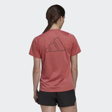 Women Running Red Run Icons Running Tee