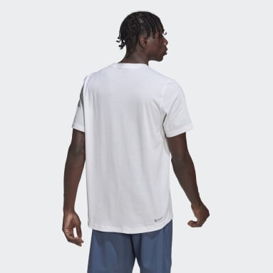 Männer Fitness & Training Designed 2 Move Logo T-Shirt Weiß