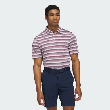 Two-Color Striped Polo Shirt