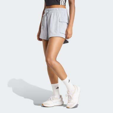 Shorts Cargo Essentials Logo Pequeño Felpa Francesa