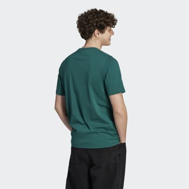 T-shirt en jersey à petit logo brodé Essentials Vert Hommes Sportswear