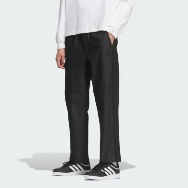 ESSENTIALS PLUS REGULAR FIT STRETCH DENIM FULL LENGTH OPEN HEM PANTS