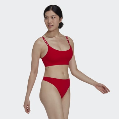Frauen Sportswear Active Micro-Flex Scoop Lounge Bralette Rot