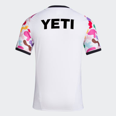 Men's Soccer White Austin FC Pride Pre-Match Jersey