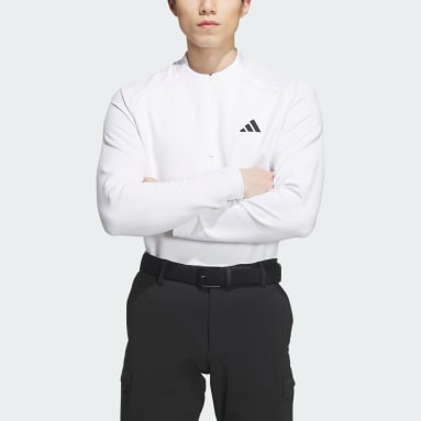 남성 Golf White 콜드레디 하프집 긴팔 셔츠