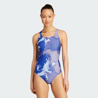 Plavky Tie-Dyed Graphic V-Back