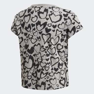 Remera Must Haves Estampada Gris Niña Sportswear