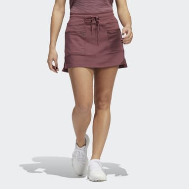 Women Golf Burgundy 워프 니트 골프 스코트