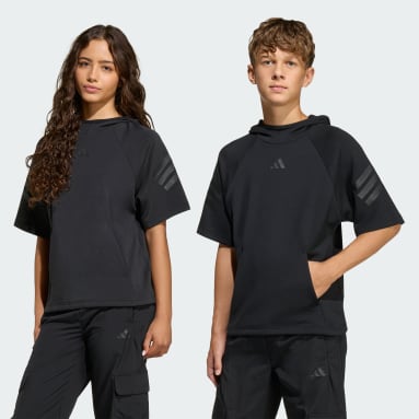 FUTURE ICONS 3 STRIPES SHORT SLEEVE HOODIE