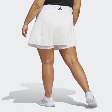 Tennis Match Skjørt (store størrelser) Hvit
