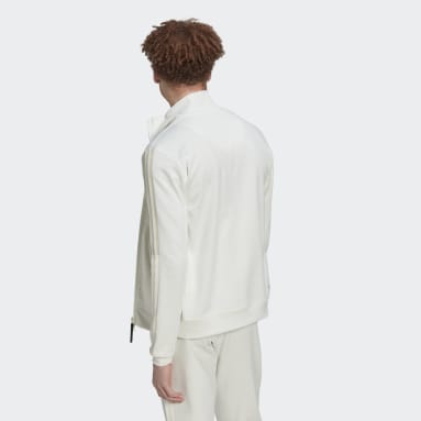 Veste de survêtement ajustée 3 bandes Blanc Hommes Sportswear