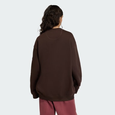 Essentials Fleece-Sweatshirt, Rundhalsausschnitt, lang, Oversized