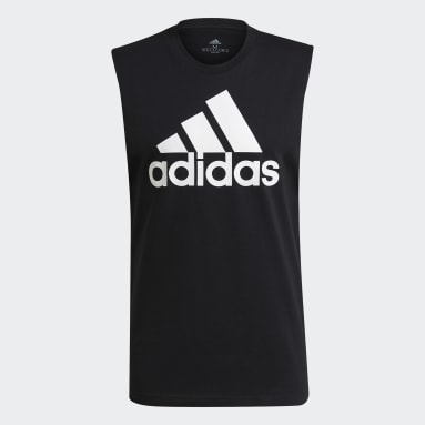 Polera sin mangas Essentials Big Logo Negro Hombre Sportswear