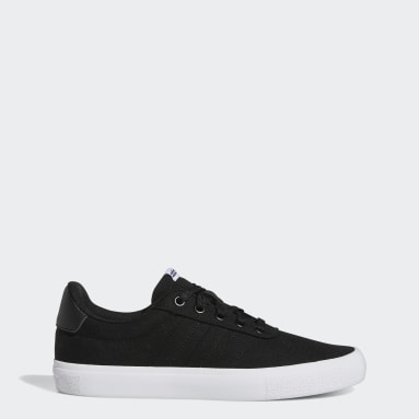 adidas black and white skate shoes