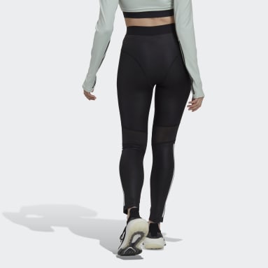 Licras Hyperglam 3 Rayas 7/8 Negro Mujer Training