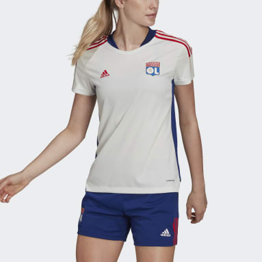 Camiseta entrenamiento Olympique de Lyon Tiro Blanco Mujer Fútbol