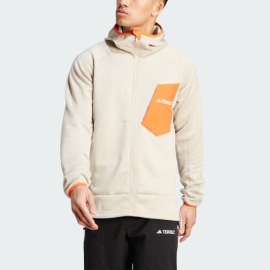 Doudoune à capuche matelassée beige Homme ADIDAS à prix dégriffé !