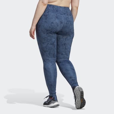 Ženy TERREX modrá Legíny Terrex Multi Allover Print (plus size)