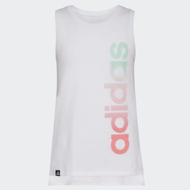 Youth Yoga White Muscle Tank Top