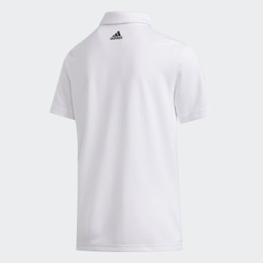 Jongens Golf Wit 3-Stripes Poloshirt