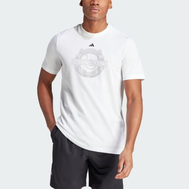 T-shirt de tennis graphique AEROREADY Blanc Hommes Tennis
