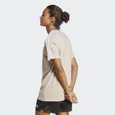 Polera Essentials 3 Tiras Tejido Jersey Café Hombre Sportswear