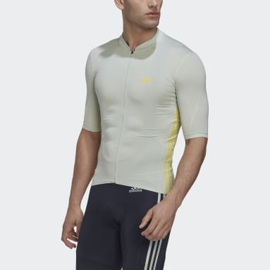 Maillot - Polera de Ciclismo Manga Corta Verde Hombre Ciclismo
