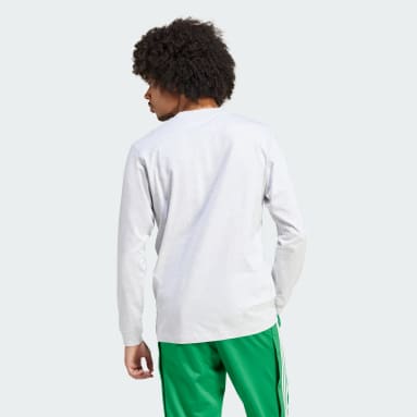 White long discount sleeve adidas top