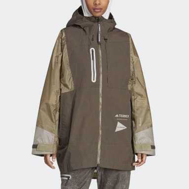 adidas Terrex + and wander Xploric RAIN.RDY Jakke Grønn