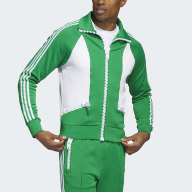 Muži Originals zelená Bunda Jeremy Scott Big Zip