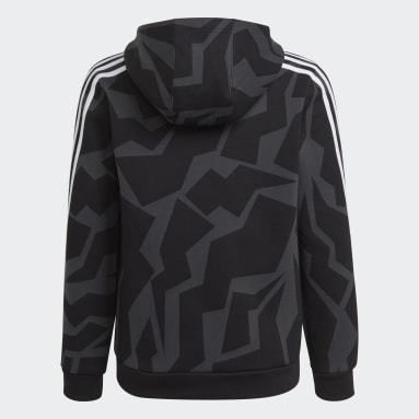 Sudadera con capucha Future Icons Graphic 3 bandas Gris Niño Sportswear