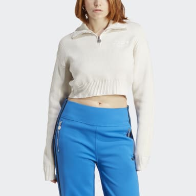 Track jacket Blue Version Knit Bianco Donna Originals
