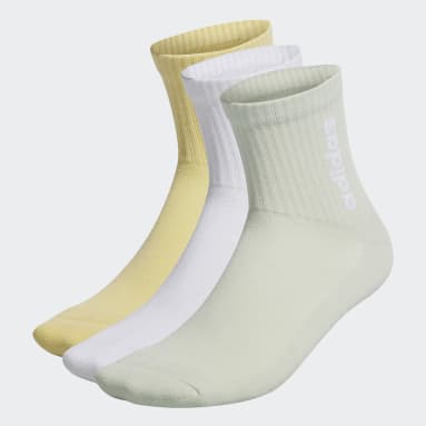 Sportswear Gul Half-Cushioned Quarter sokker, 3 par