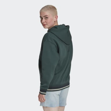 SUDADERA CON CAPUCHA ANNIVERSARY  (GÉNERO NEUTRO) Verde Mujer Originals