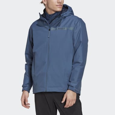 Terrex Multi RAIN.RDY Primegreen Insulated 2L Regnjakke Blå