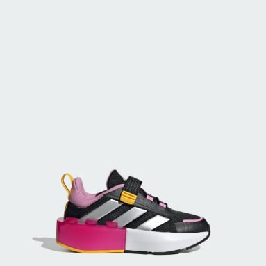 Kids Running Black adidas x LEGO® Tech RNR Elastic Lace and Top Strap Shoes