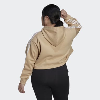 Camisola com Capuz Adicolor Classics (Plus Size) Bege Mulher Originals