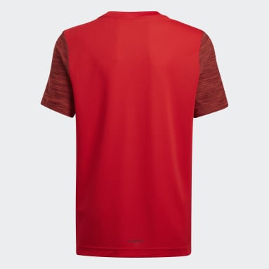 T-shirt AEROREADY Heather Rouge Garçons Fitness Et Training