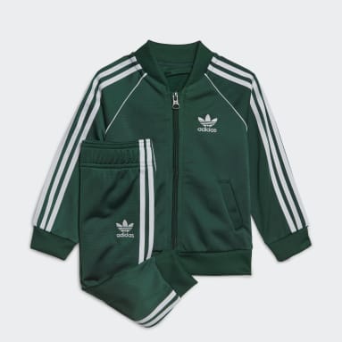 Conjunto chaqueta y pantalón Adicolor SST Verde Niño Originals