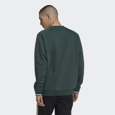 Men Originals Green Varsity Crewneck Sweatshirt