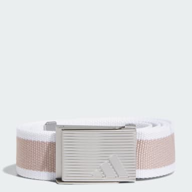 Reversible Striped Webbing Belt