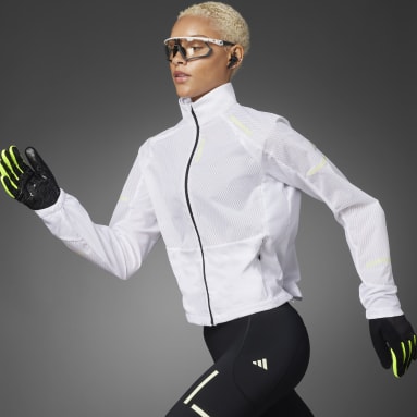 Women's Running White Reflect At Night X-City COLD.RDY Running Cover-Up