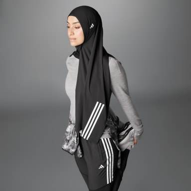 Ženy Beh čierna Hidžáb Own the Run 3-Stripes