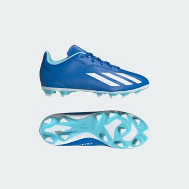 Botines X Ghosted.4 Multiterreno Azul Niño Fútbol