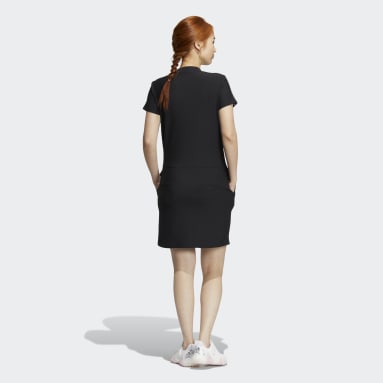 Women Golf Black 3-Stripes Dress