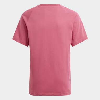 Playera Adicolor Estampada Rosa Niño Originals