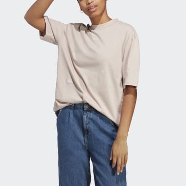 T-shirt boyfriend avec graphismes inspirés de la lithothérapie Marron Femmes Sportswear