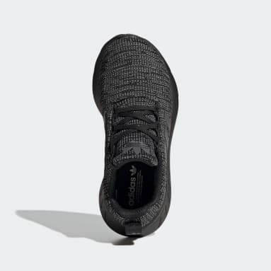 adidas swift run black and white